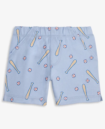 First Impressions Toddler Boys' 2T-4T Mix & Match Baseball-Print French Terry Shorts, Macy's Exclusive