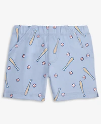 First Impressions Toddler Boys' 2T-4T Mix & Match Baseball-Print French Terry Shorts, Macy's Exclusive