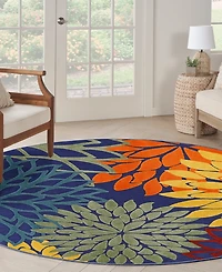 Nourison Home Aloha ALH05 7'10"x7'10" Round Area Rug