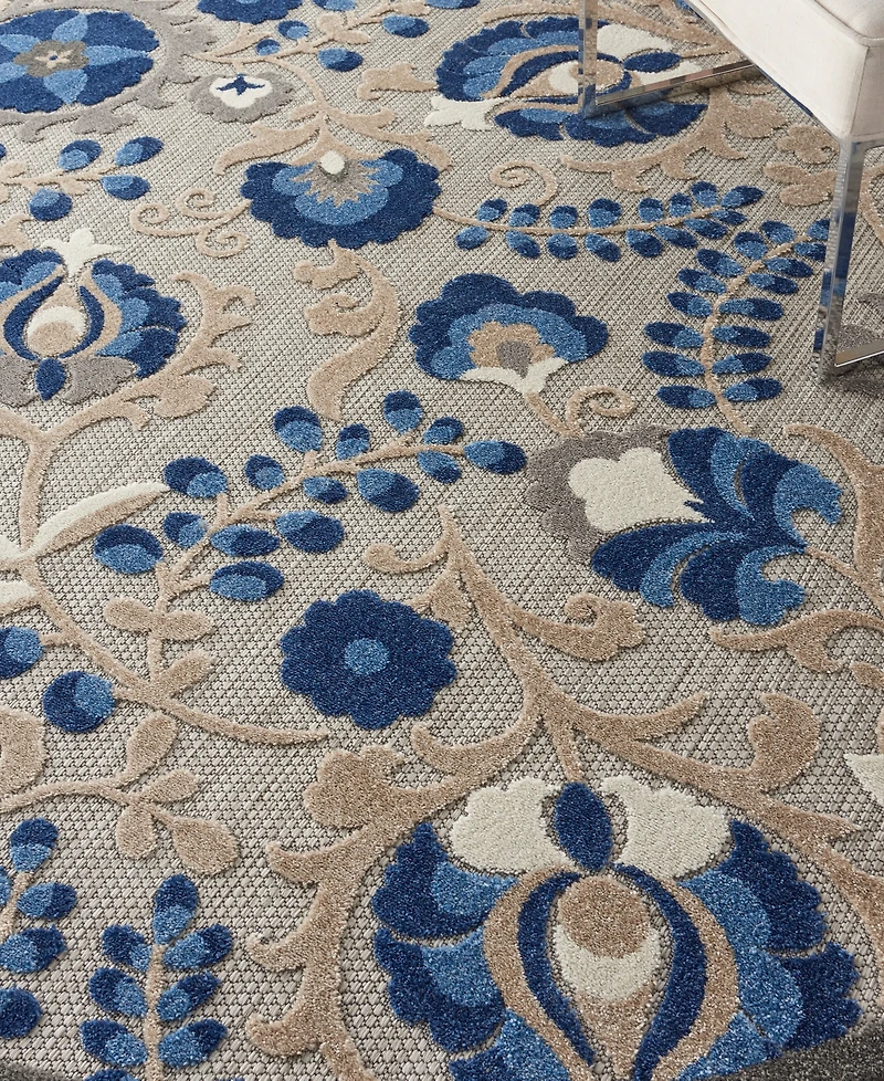 Nourison Home Aloha ALH17 7'10" x Round Outdoor Area Rug