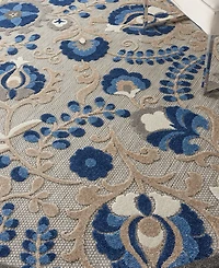 Nourison Home Aloha ALH17 7'10" x Round Outdoor Area Rug