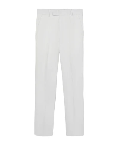 Calvin Klein Boys' 8-20 Tri-Blend Zip Closure Linen Suit Pants
