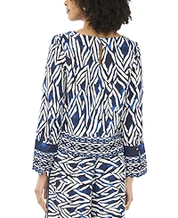 Sam & Jess Women's Boat Neck Woven Top