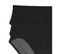 Dkny Women's Sheer Striped Bikini Panties, 3-Pack Set