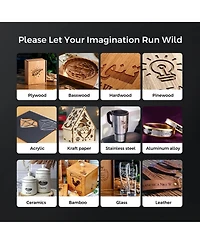 Zachvo 10W Laser Engraver Cutter with 15.7in x 15.7in Area, Dual-Beam & Touchscreen