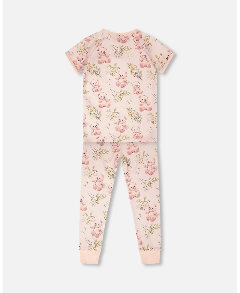 Deux par Baby Girls Cotton Two-Piece Pyjama Set