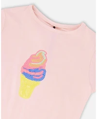 Deux par Toddler Girls Cotton Jersey Ice Cream T-Shirt - Toddler|Child