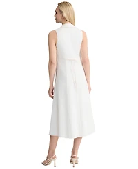 Jones New York Women's Collared Neck Linen Shirt Dress