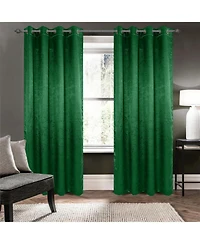 Olivia Gray 100% Polyester 190 Gsm Eloise Reversible Blackout Grommet Curtain Panel