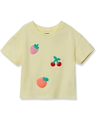 Lands' End little Girls Meet and Greet Graphic Tee