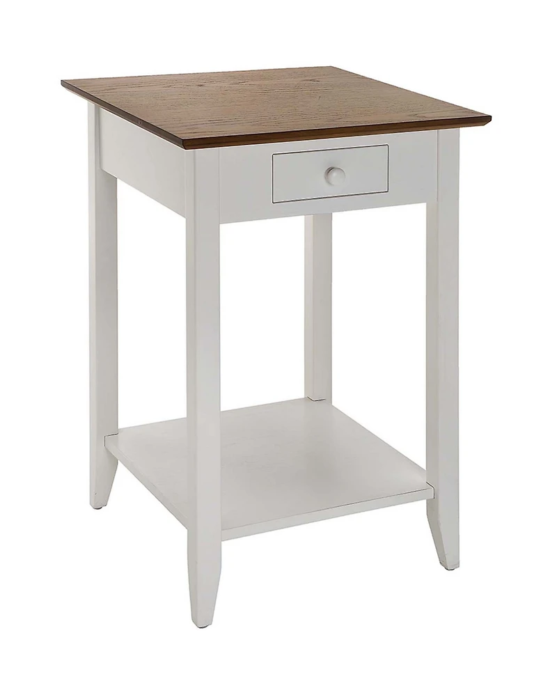 Convenience Concepts 18" Wood Heritage 1 Drawer End Table