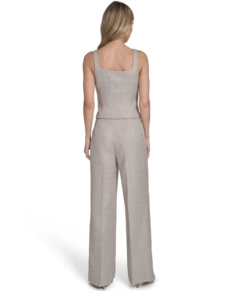 Calvin Klein Women's Zip-Front Novelty Vest