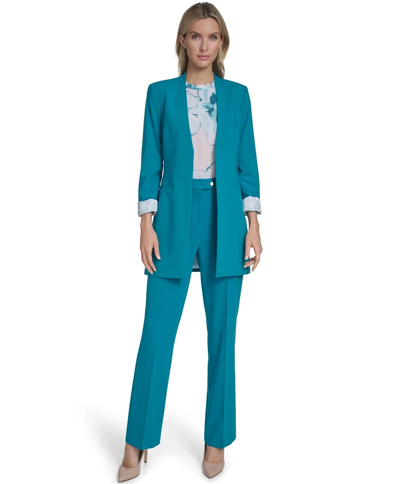 Calvin Klein Women's Open-Front Roll Back Cuff Jacket