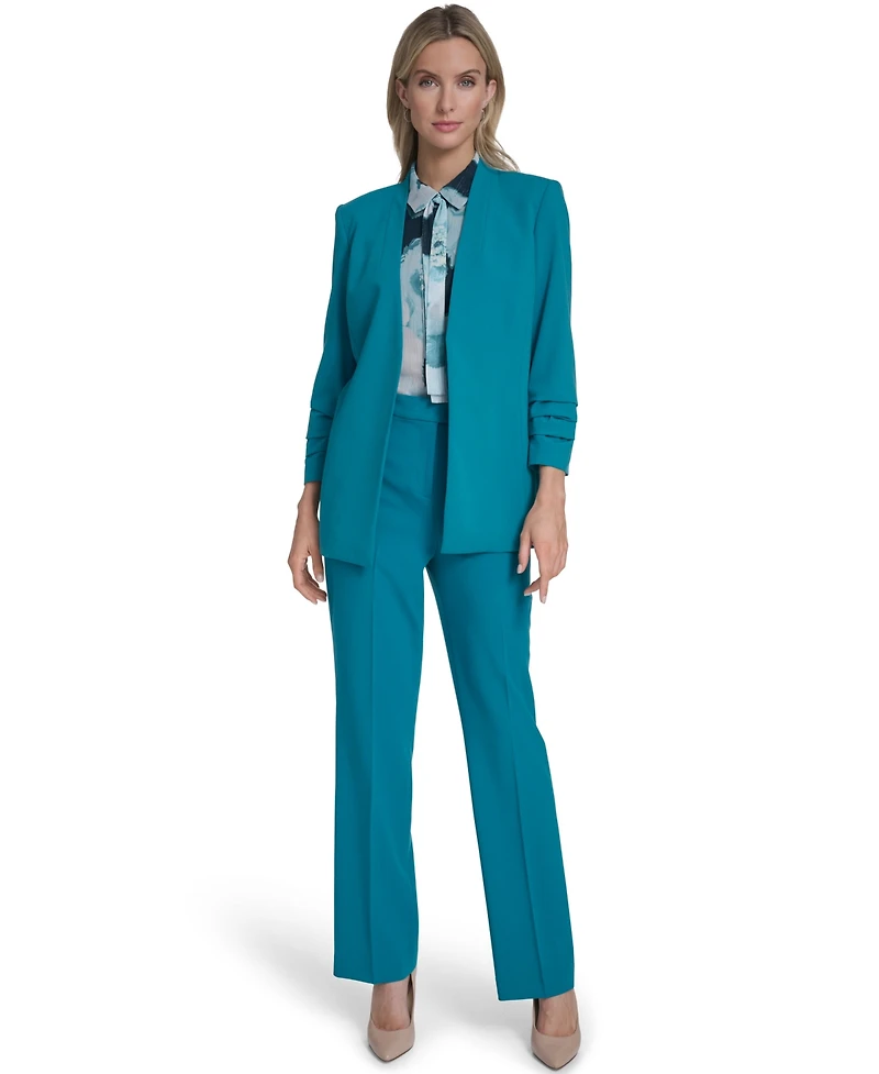 Calvin Klein Women's Open-Front Collarless Jacket