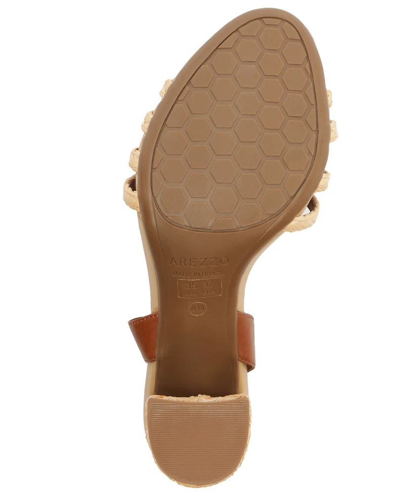 Arezzo Women's Aria High Block Sandals