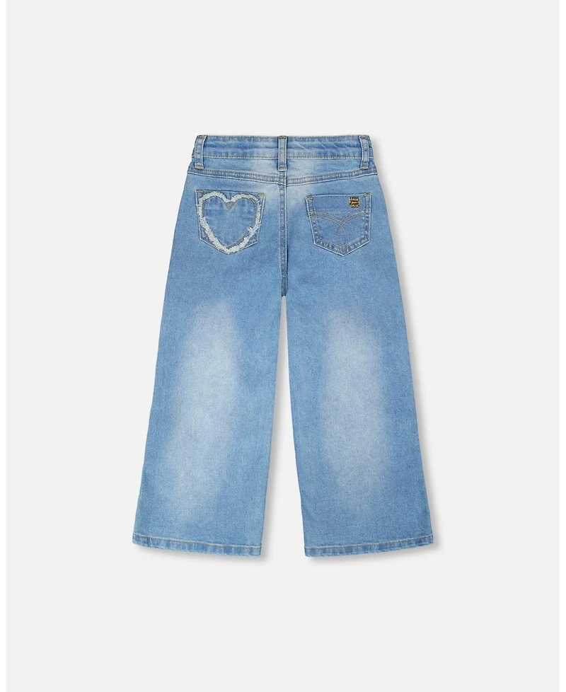 Deux par Big Girls Wide Leg Denim Jeans