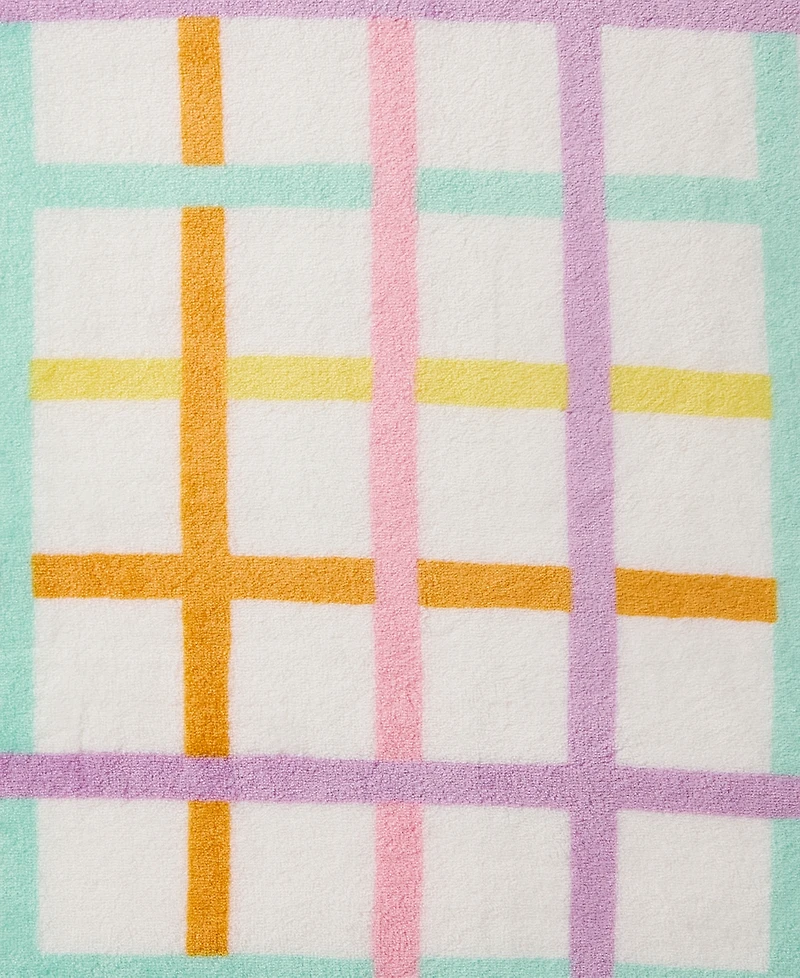 Hallmark Chromatic Grid Plush Throw, 50" x 70"