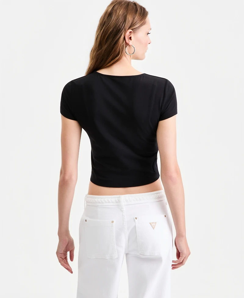 Guess Women's Elisabette Charm Tee