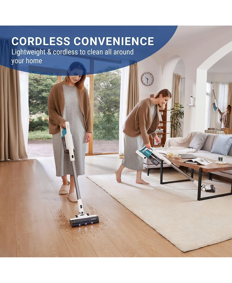Tineco GO201 Cordless Stick Vacuum Multi Surface Cleaning on Carpets & Hard Floors