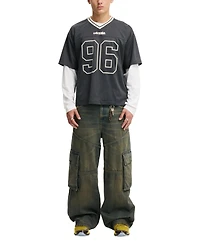 Cotton On Men's Football Jersey Short-Sleeve T-Shirt