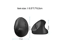 Risokeys 2.4G Wireless Ergonomic Vertical Mouse, 6 Buttons, 3 Dpi Levels, Silent Click, Comfortable Grip for Office, Gaming, Pc & Mac