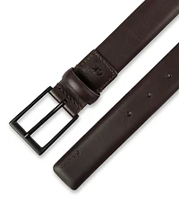 Calvin Klein Men's Smooth and Saffiano Leather Dress Belt