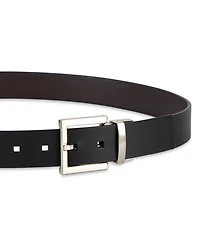 Calvin Klein Men's Reversible Rectangular Buckle Leather Belt
