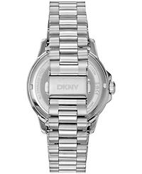 Dkny Men's Sport Watch Yellow Dial Stainless Steel Bracelet Watch, 43mm