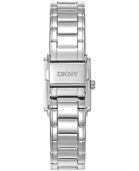 Dkny Women's White Mop Dial Crystal Accented Case Stainless Steel Bracelet Watch, 23 x 30mm