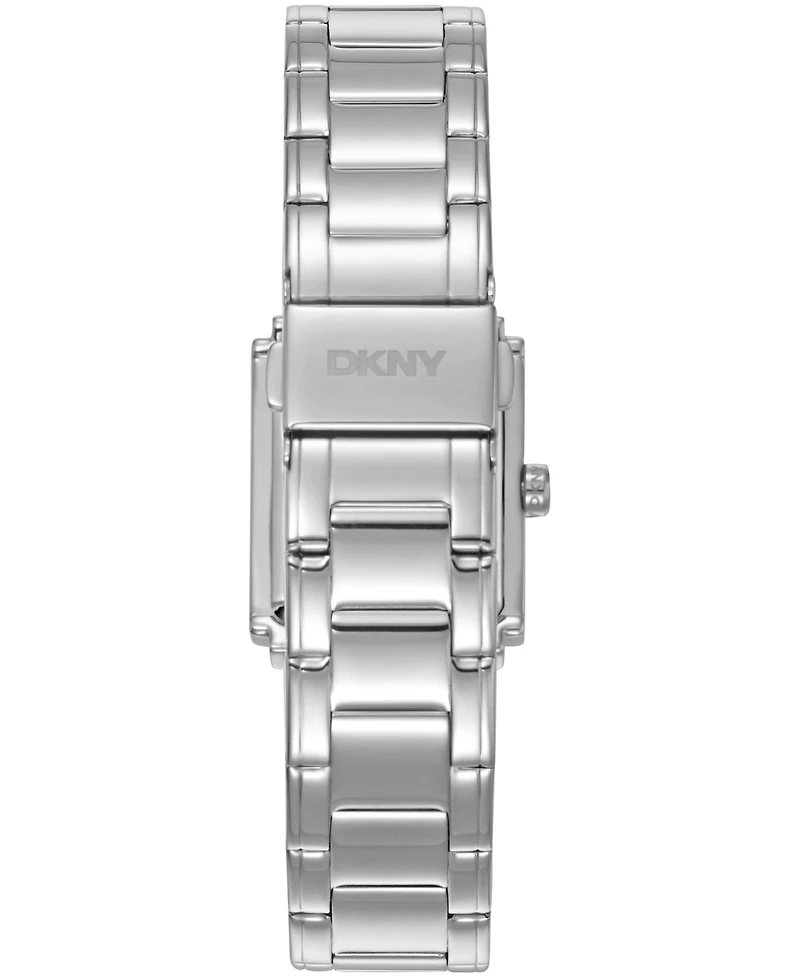 Dkny Women's Crystal Dial Crystal Accented Dial Stainless Steel Bracelet Watch, 23 x 30mm
