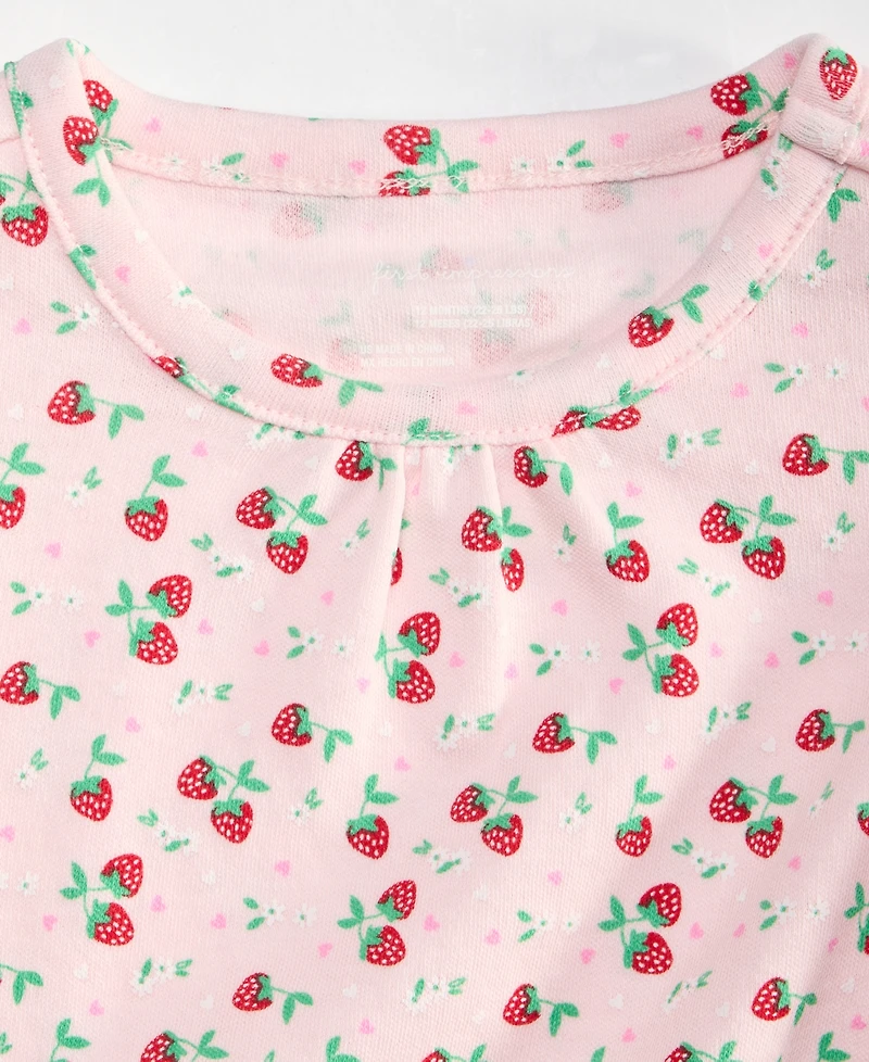 First Impressions Baby Girls' Mix & Match Strawberry Fields Flutter-Sleeve Top, Macy's Exclusive