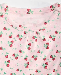 First Impressions Baby Girls' Mix & Match Strawberry Fields Flutter-Sleeve Top, Macy's Exclusive