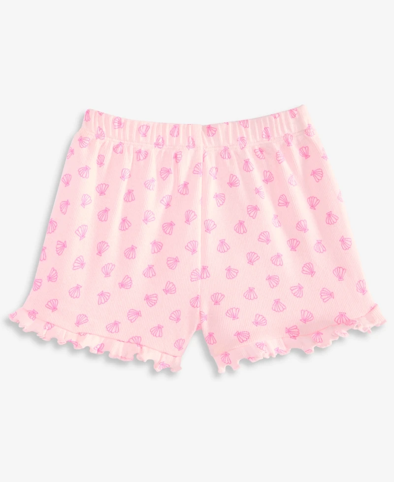 First Impressions Baby Girls' (0-24) Mix & Match Shell-Print Ribbed Shorts, Macy's Exclusive