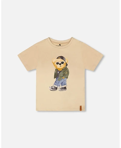 Draft - Deux par Toddler Boys Cotton Jersey T-Shirt with Print