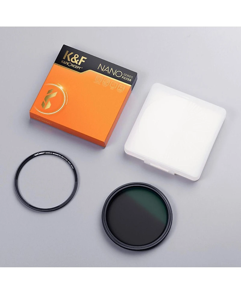 KandF Concept 82mm Nano-x ND2-32 1-5 Stop Magnetic Variable Neutral Density Lens Filter