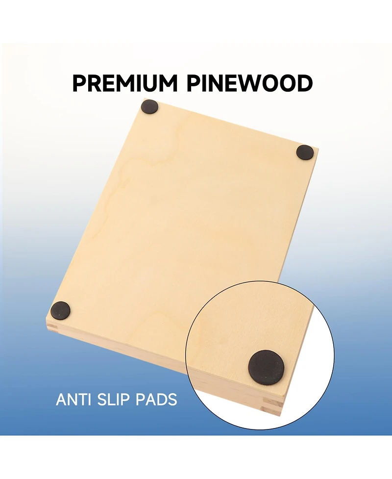 Gse Games & Sports Expert Wooden Shut The Box Numbers Dice Game Board with 2 Wooden Dices