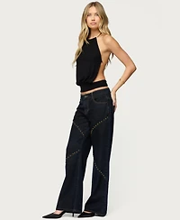 Edikted Women's Damarey Chain Backless Halter Top