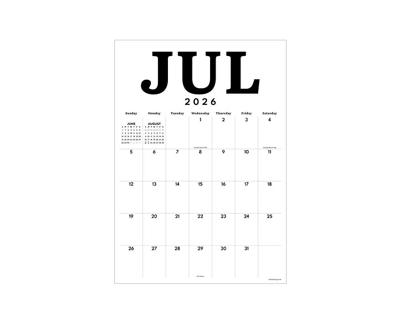 Tf Publishing Paper Goods July 2026 - June 2027 Medium Art Poster Wall Calendar