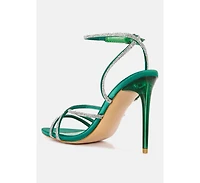 Dare Me Rhinestone Embellished Stiletto Sandals