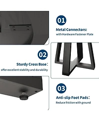 gaomon Round Dining Table – 47-inch Kitchen and Room Table, Perfect for Modern Spaces.