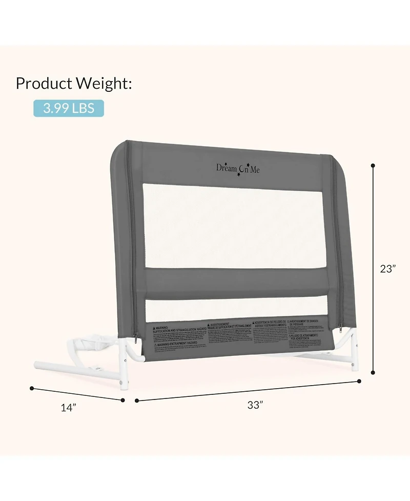 Dream On Me Kids Mesh Security Bed Rail