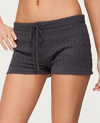 Edikted Women's Nella Cable Knit Shorts