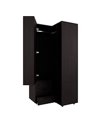 Fm Furniture Thatcher Armoire- wardrobe, shoe storage, Open Storage and 2 - drawer