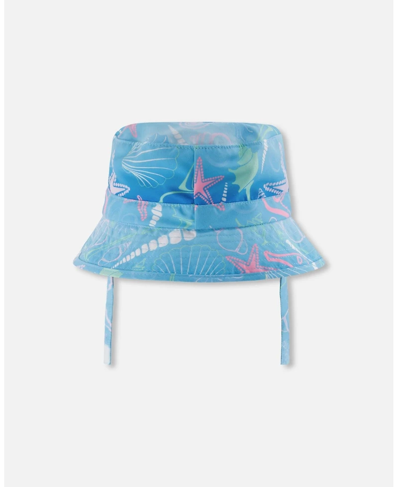 Deux par Deux Baby Girls Beach Hat Shell Print