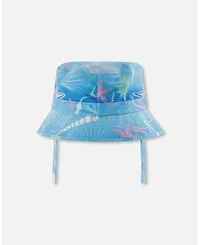 Deux par Deux Baby Girls Beach Hat Shell Print