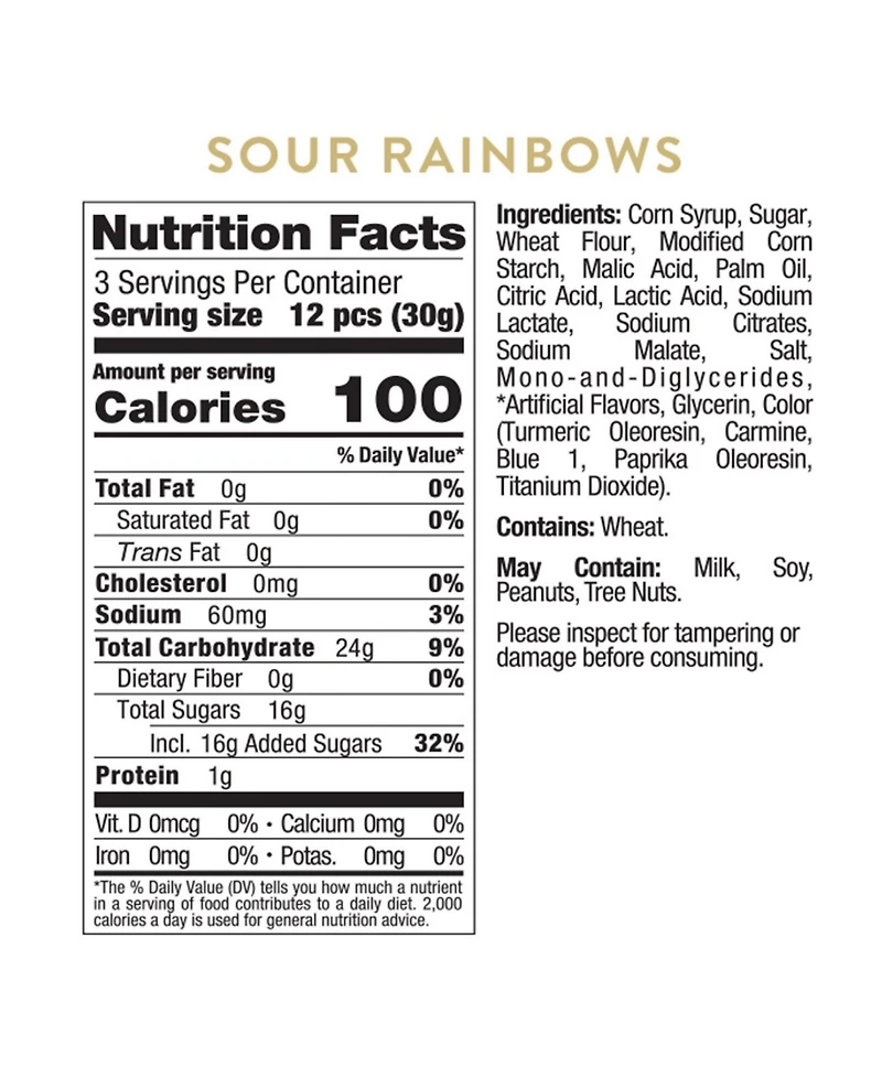 Sugarfina Easter Chick Sour Rainbows Cube Kit, 3-pc.