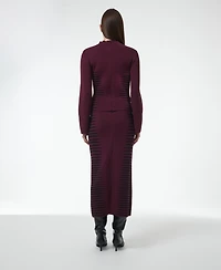 Leem Women's Jacquard Knit Fitted Top