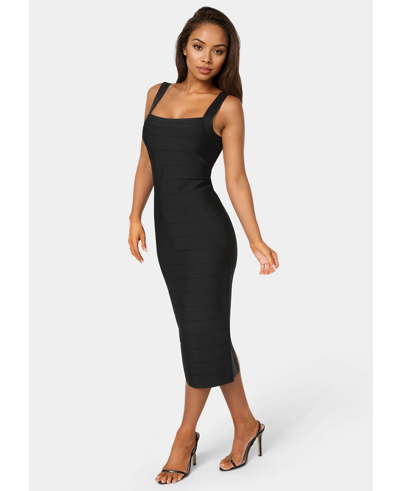 Bebe Womens Bandage Midi Tank Dress