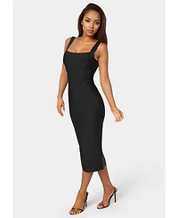 Bebe Womens Bandage Midi Tank Dress