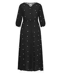 City Chic Women's Ulla Embroidered Dress